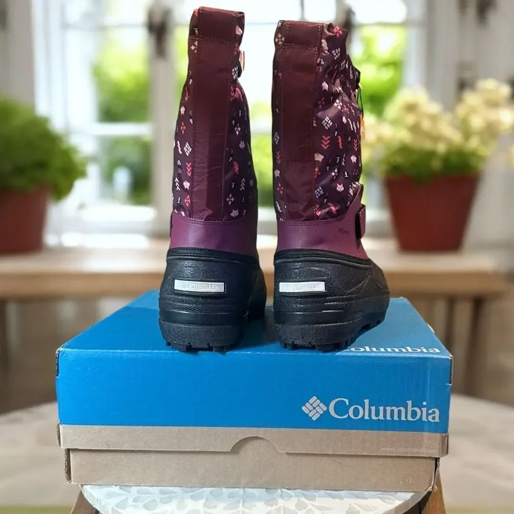 Columbia Powderbug Insulated Snow Winter Forty Print Boot −40°F Size 6 (EU 38) N
